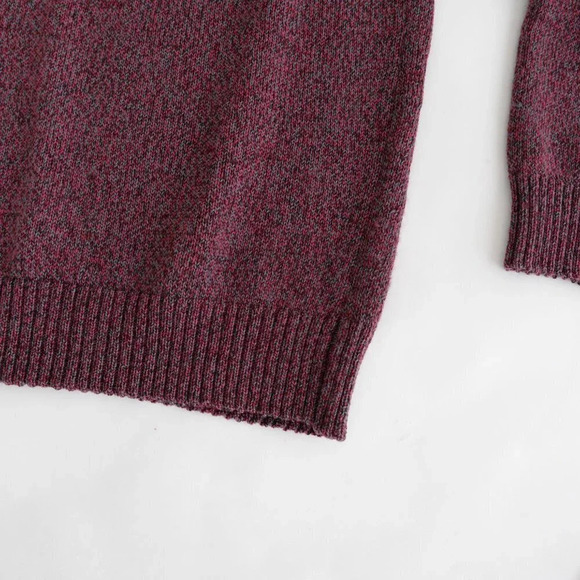 Vintage Parkhurst Maroon made in Canada 100% Pure Wool Knit Sweater Size XL - Picture 7 of 12